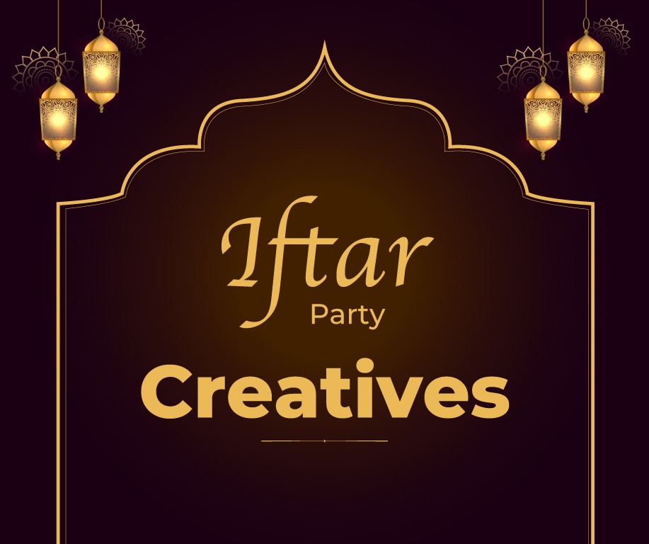 Iftar Party Invitation Creative banner branding concept creatives design graphic design iftar creative illustration invitation banner layout layoutdesign photoshop print collateral social media social media creatives socialmediaads ui