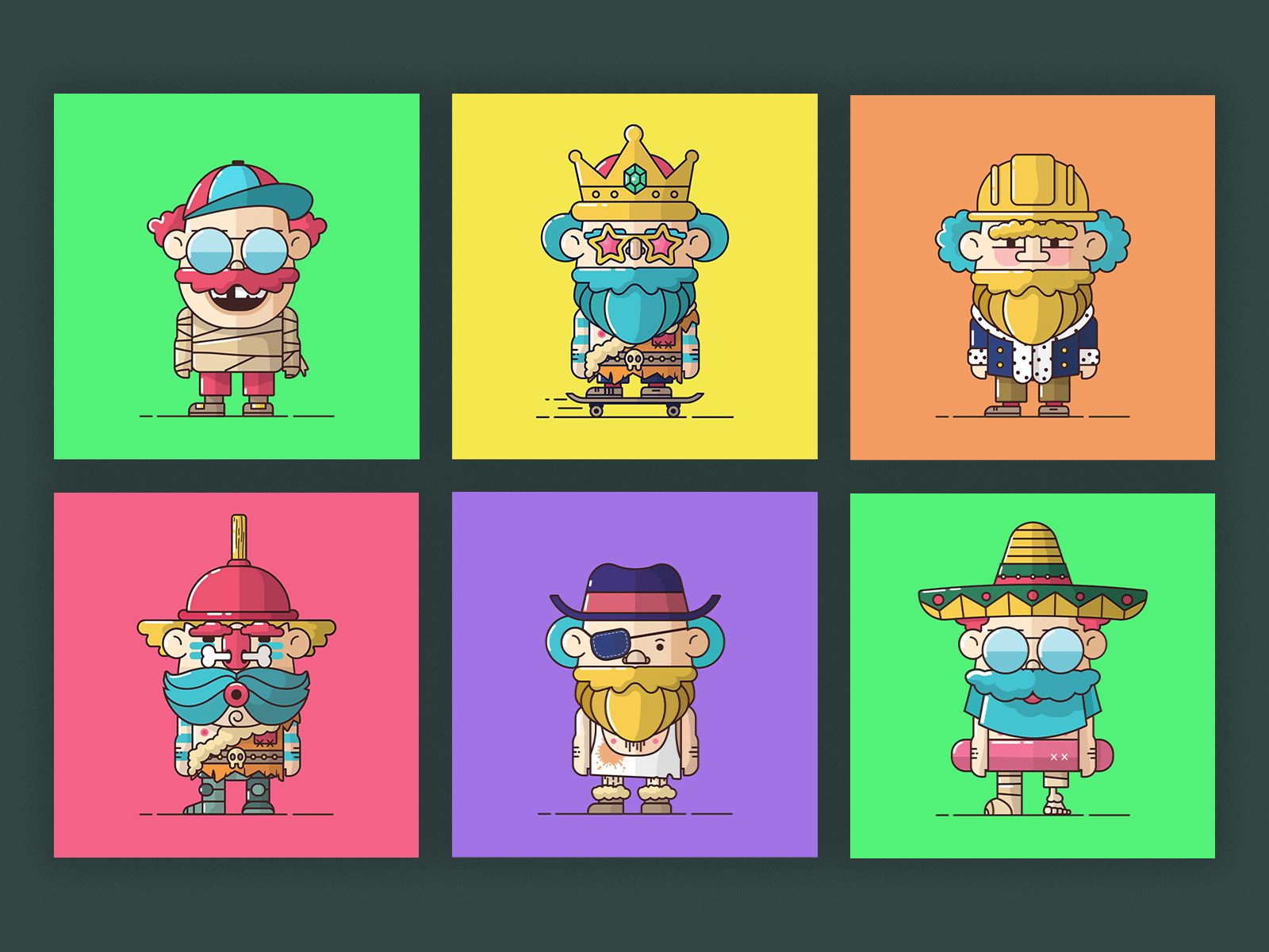 Elrond Giants - NFT Project blockchain character graphic design illustration nft