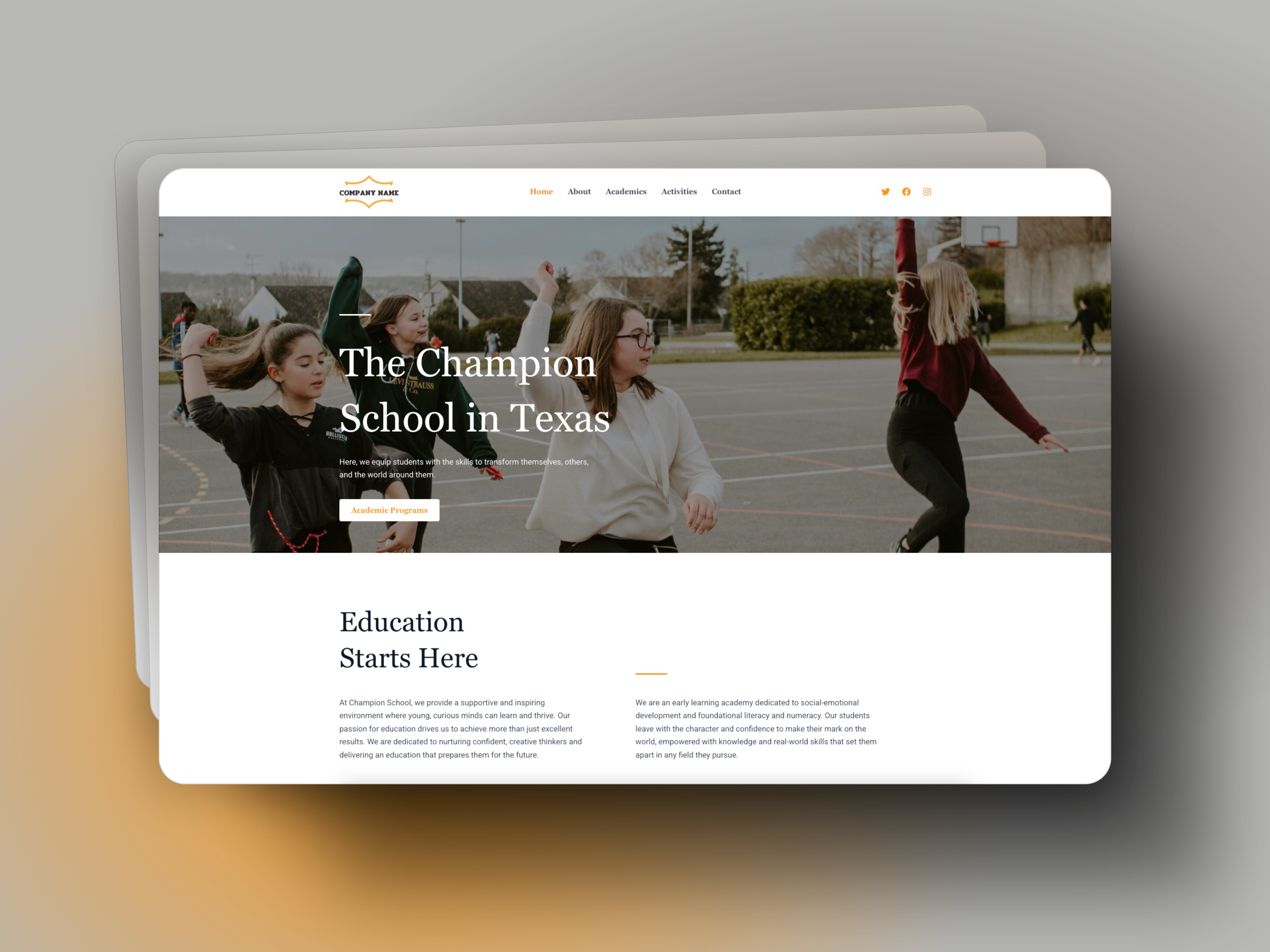 Example of Web Design & Development