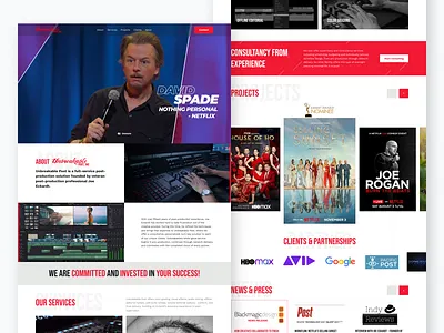🎥 Unbreakable Post - Landing Page Redesign Idea design landing page movie web ui ui design uidesign uiux web design