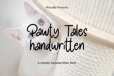 Pawty Tales Handwritten branding design font graphic design handwritten illustration pawty script tales