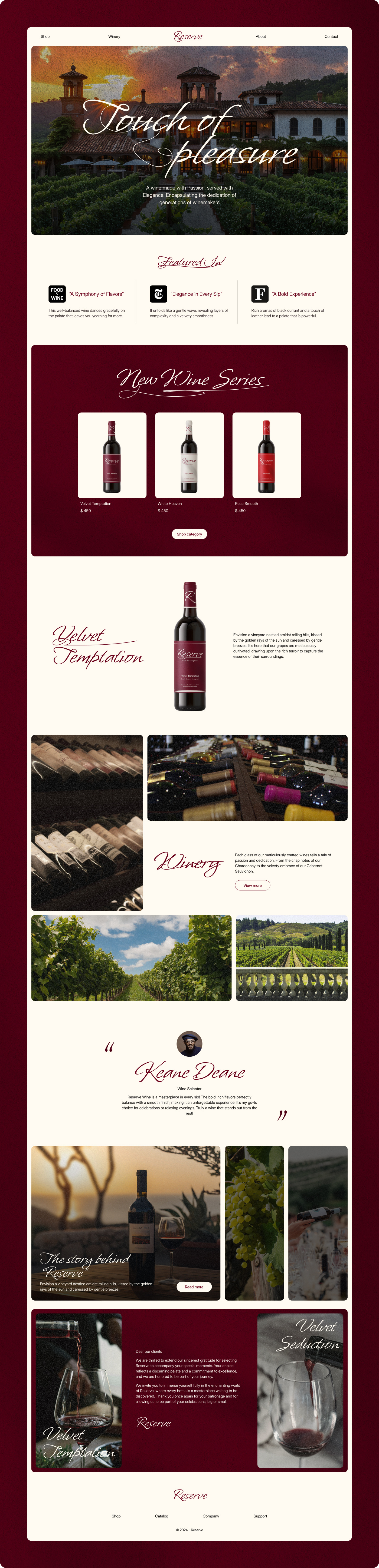 Example of Custom Modern Landing Page Design