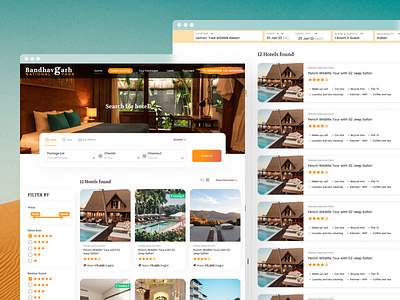 Wildlife Travel – Discover Nature 7 adventure tourism ui dribbble ui showcase eco experience ui eco travel website explore the wild forest retreat booking hotel hotel listing page listing design minimal nature travel app nature tour ux nature travel app safari tour design sustainable travel design travel booking platform travel inspiration design wildlife adventure concept wildlife travel ui