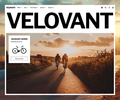 VELOVANT - A High-End Bike Company bike branding high end bike company home page landing page ui ui design ux ux design web design