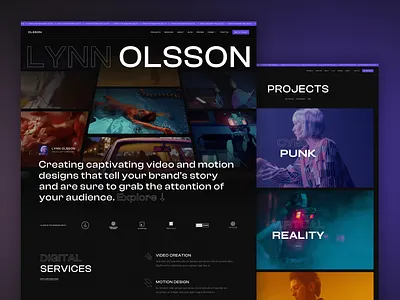 Olsson - Portfolio Template agency background video blog branding ecommerce freelance motion design portfolio template ui video videograph webdesign webflow website