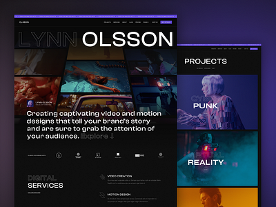 Olsson - Portfolio Template agency background video blog branding ecommerce freelance motion design portfolio template ui video videograph webdesign webflow website