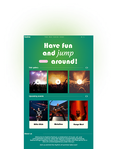 Sadme fest vol. 2 figma ui ui ux design ux