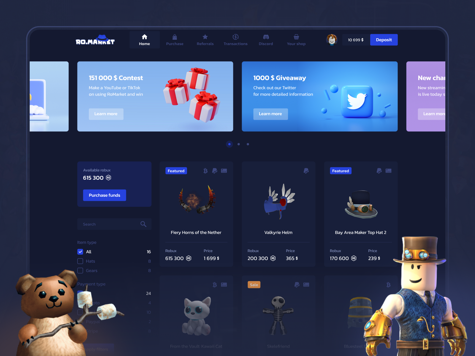 Roblox Marketplace NFT Project by Sok Studio on Dribbble