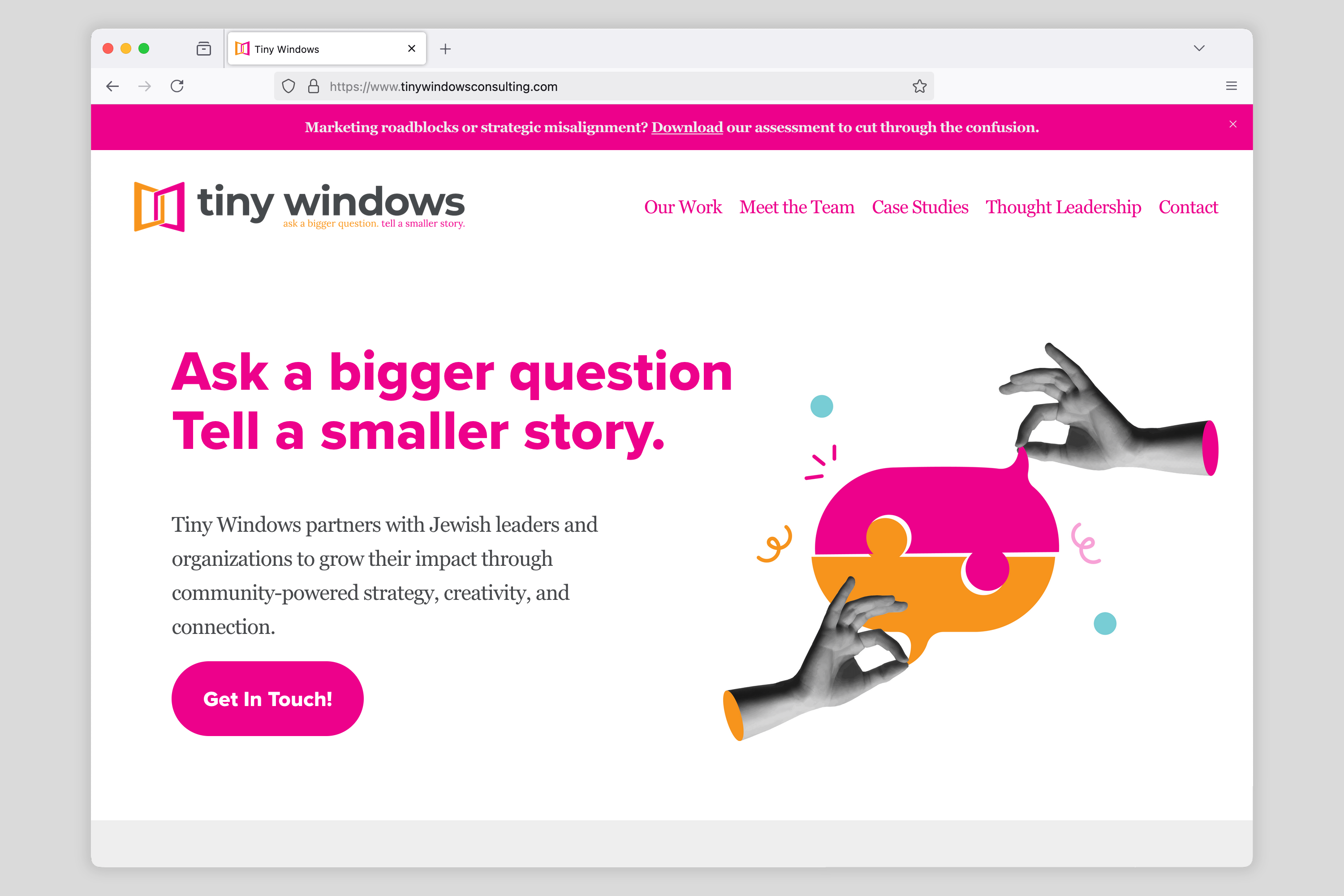 Example of Custom Squarespace Website Design