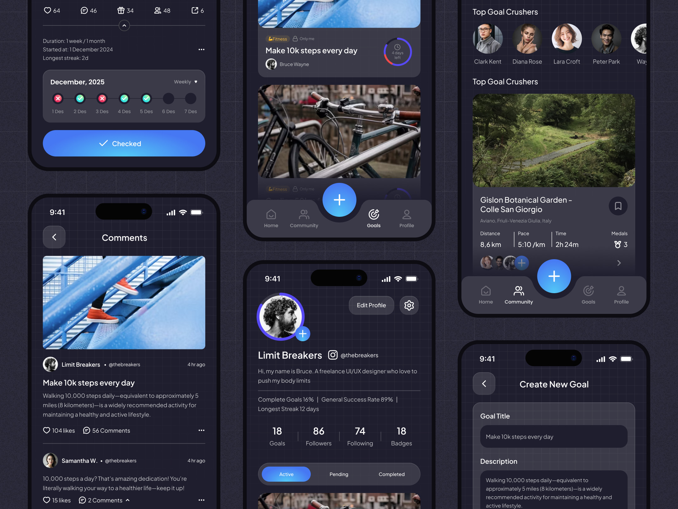 Motivo | Mobile App Design💪 activity app branding challenge daily design goal healthy ios mobile routine service social sport suarasa tracking ui website wellness