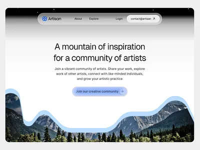 Artisan: Clean website design for creatives creative homepage landing page ui unique ux ux ui website website design