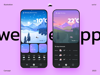 Concept | Weather android app app concept concept design desire agency forecast graphic design illustration interface ios mobile mobile app mobile interface mobile ui ui user interface weather weather app weather forecast