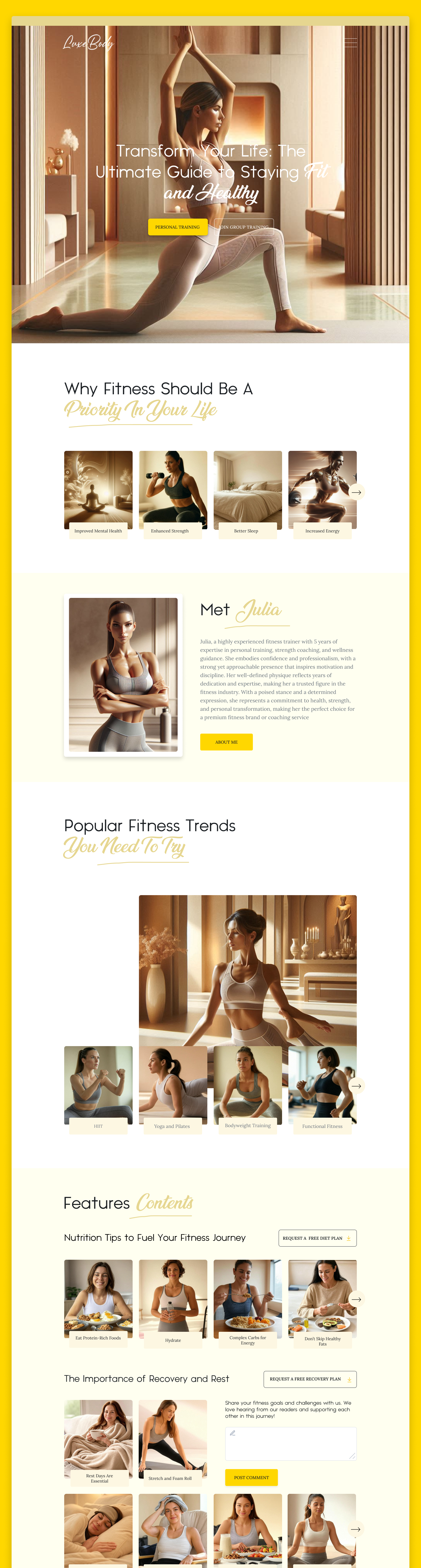 Example of Luxury Lifestyle Blog Website Design