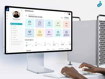 Identity Space: Admin Dashboards UI UX Design motion design.