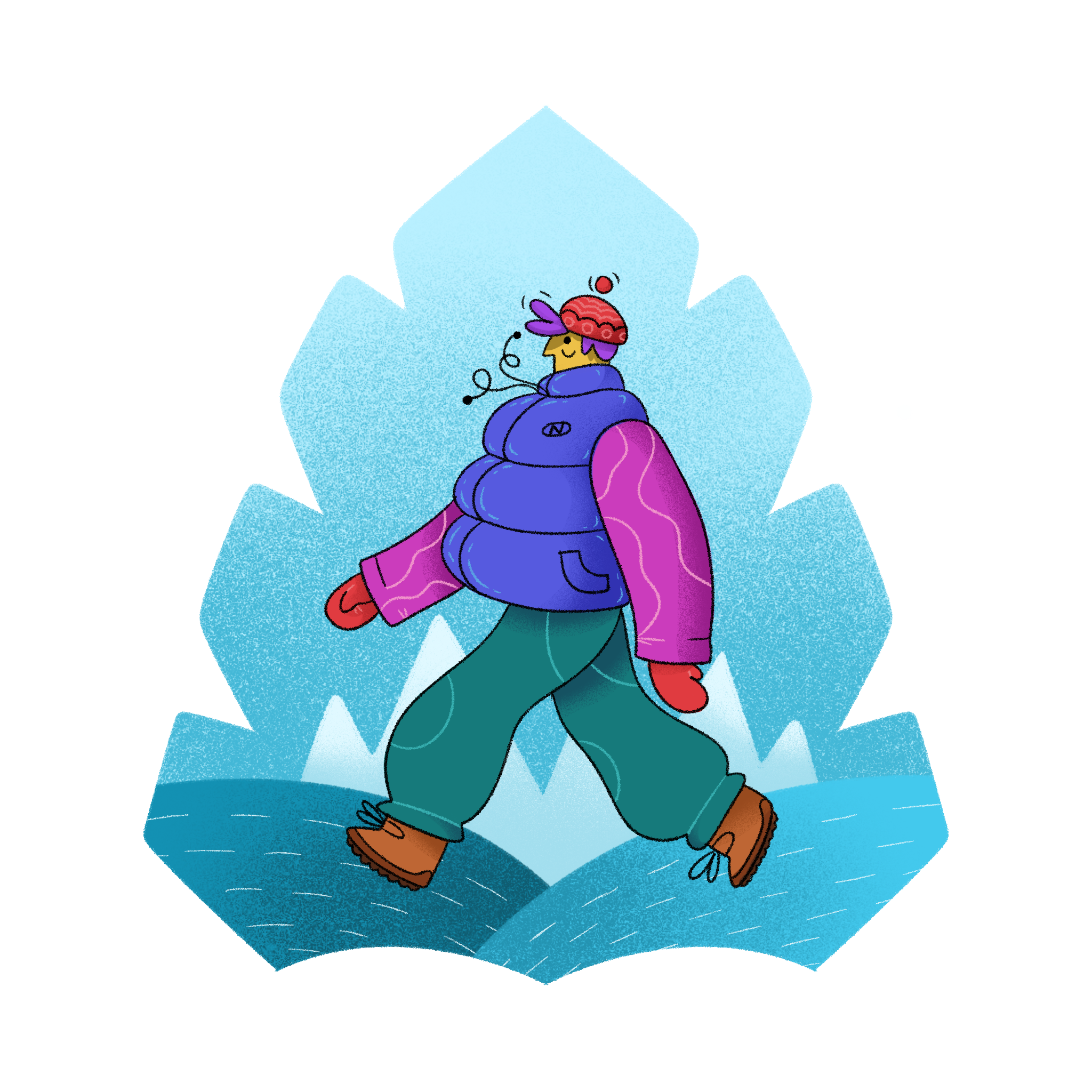 Winter Walk illustration