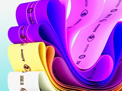 Resistance bands concept design 3d bands blue branding c4d concept design fitness graphic design houdini illustration logo motivation packaging product purple wellness
