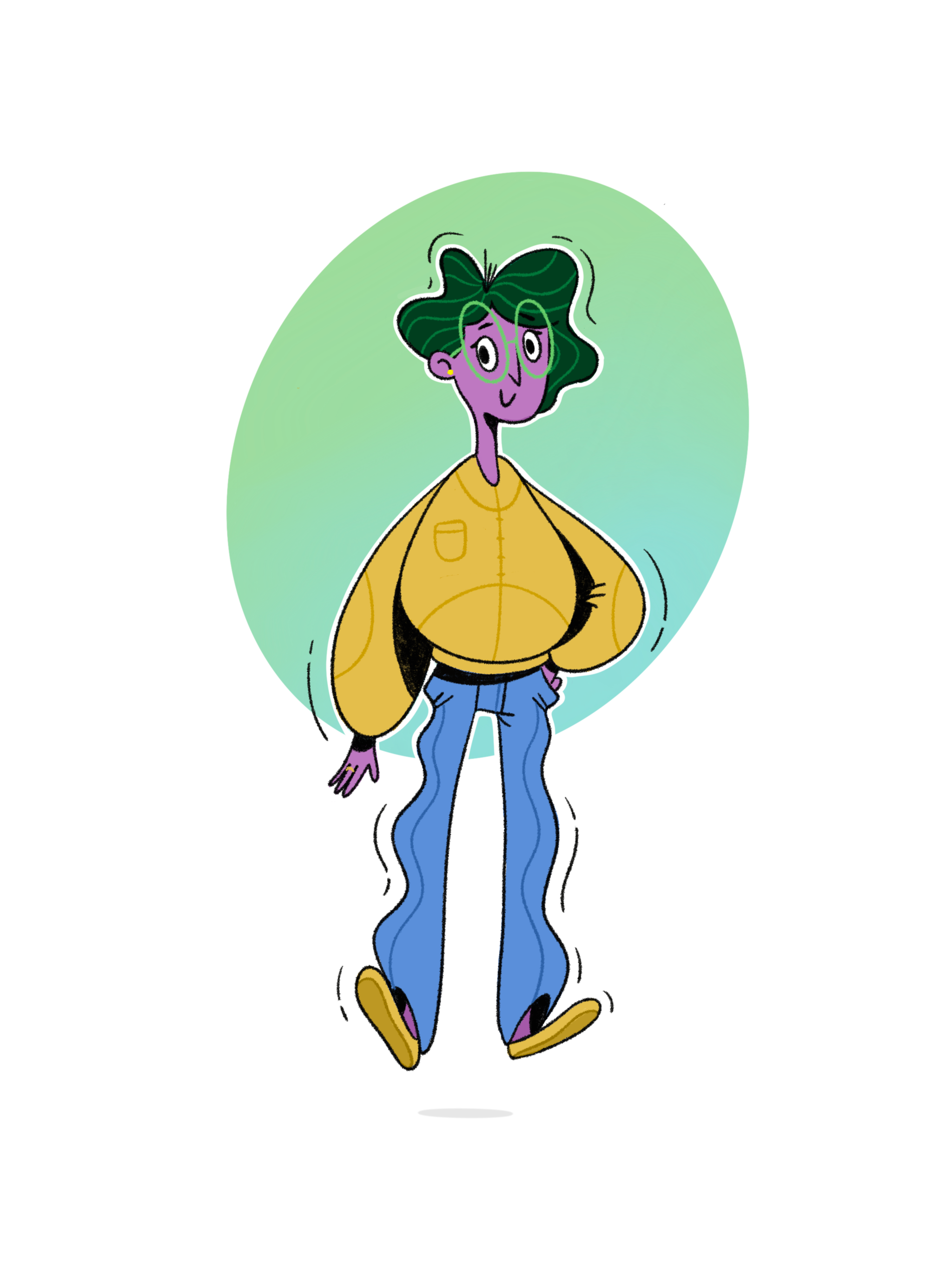 Girl in Yellow illustration