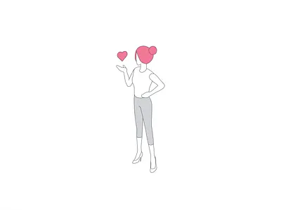 Snowball Loyalty Illustration adobe illustrator branding business cute heart illustration isometric loyalty product design simple vector illustration woman