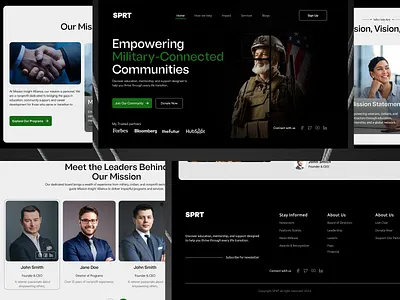 Military Services Website Design agency website branding design good ui graphic design landing page military services military website popular design sayedur06 ui ux user friendly website