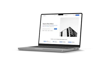 Rental Website Design housing app landing page modern ui real estate rental management room rental roommate finder ux uxui design web app design web design