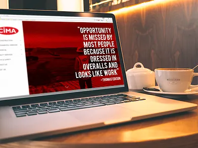 No Missed Opportunities: CIMA Website Redesign branding photo editing ui ux website
