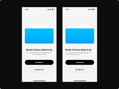 Break it Down, Build it up design ui