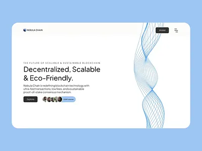 Onchain landing page on-scroll animation animation blo blockchain cryptocurrency design motion graphics ui uiux