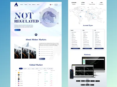 Forex Broker Website Landing Page crypto website landing page web design
