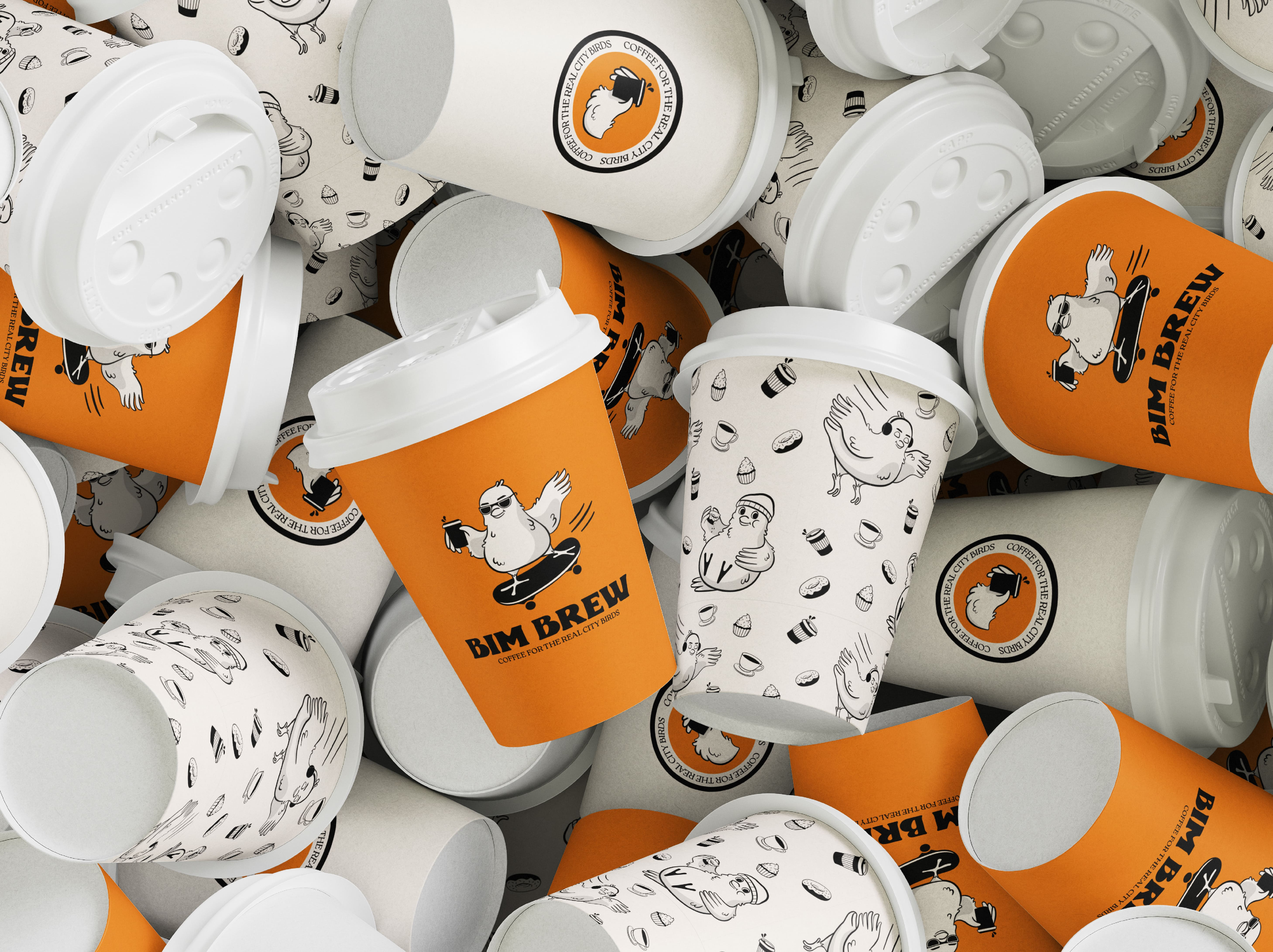 BIM BREW | Coffee Shop Visual Identity brand identity branding coffee shop design graphic design illustration logo logotype social media visual design