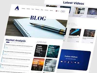 Blog Page Web Design blog web ui weblog