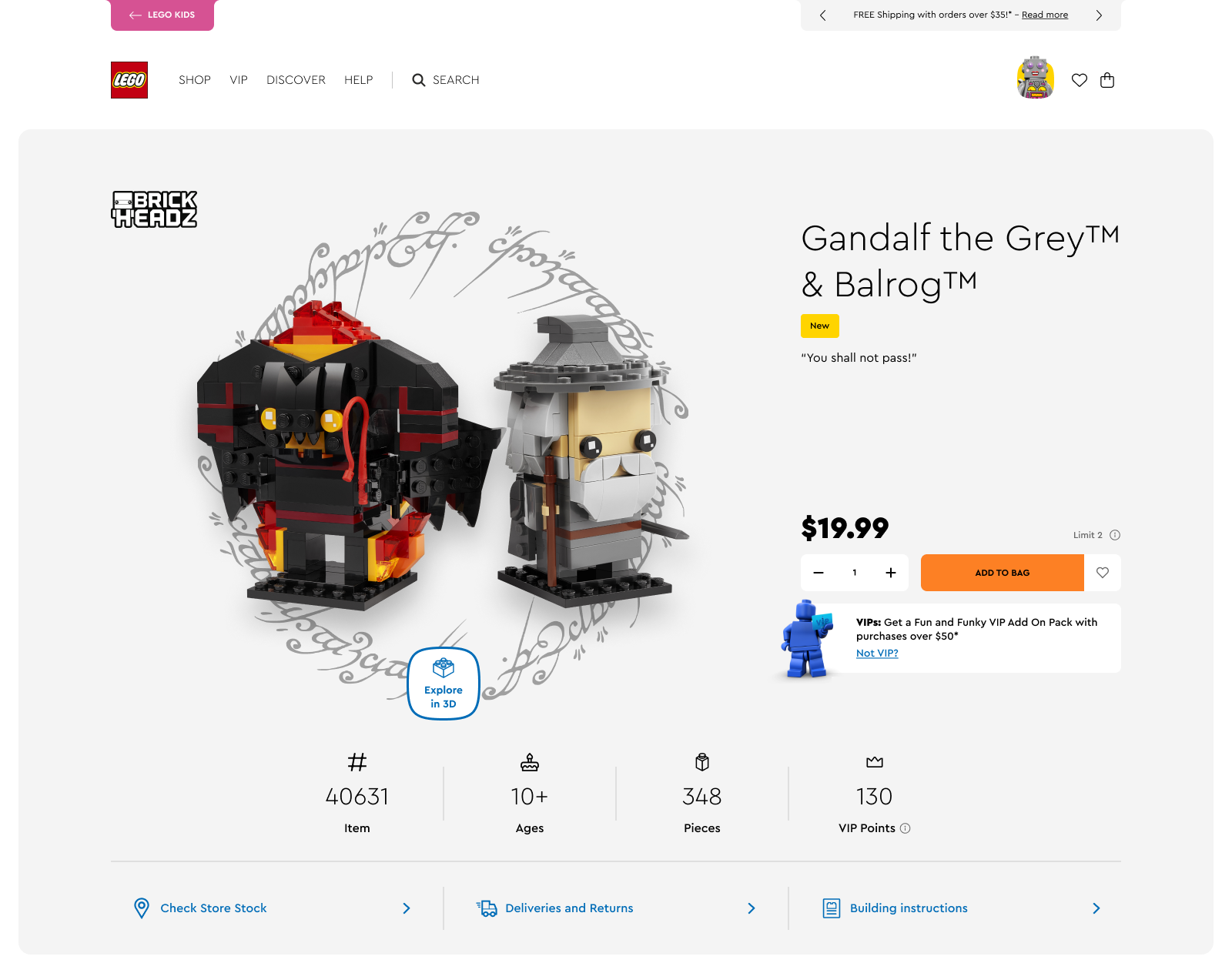 LEGO.com | Hero section reimagined Image 1