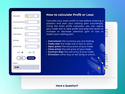 Minimal Financial Calculator calculator minimal design trade website