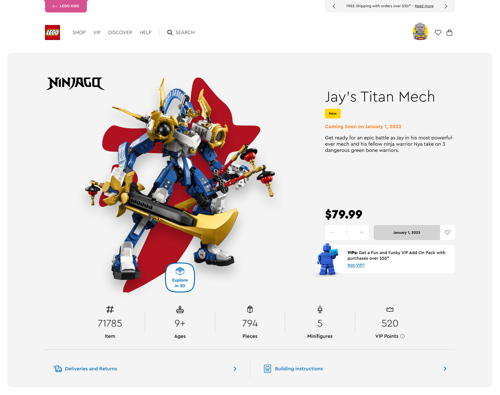 LEGO.com | Hero section reimagined Image 0