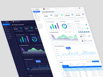 Analytical Dashboard analytics dark mode dashboard
