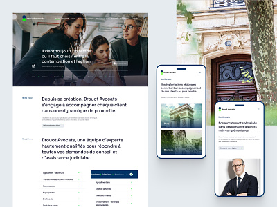 Drouot — Lawyer's website avocats design law law firm lawyer ui website