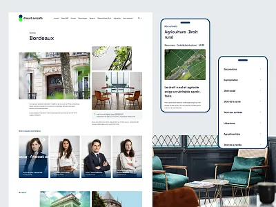 Drouot — Lawyer's website avocats law law firm lawyer ui website