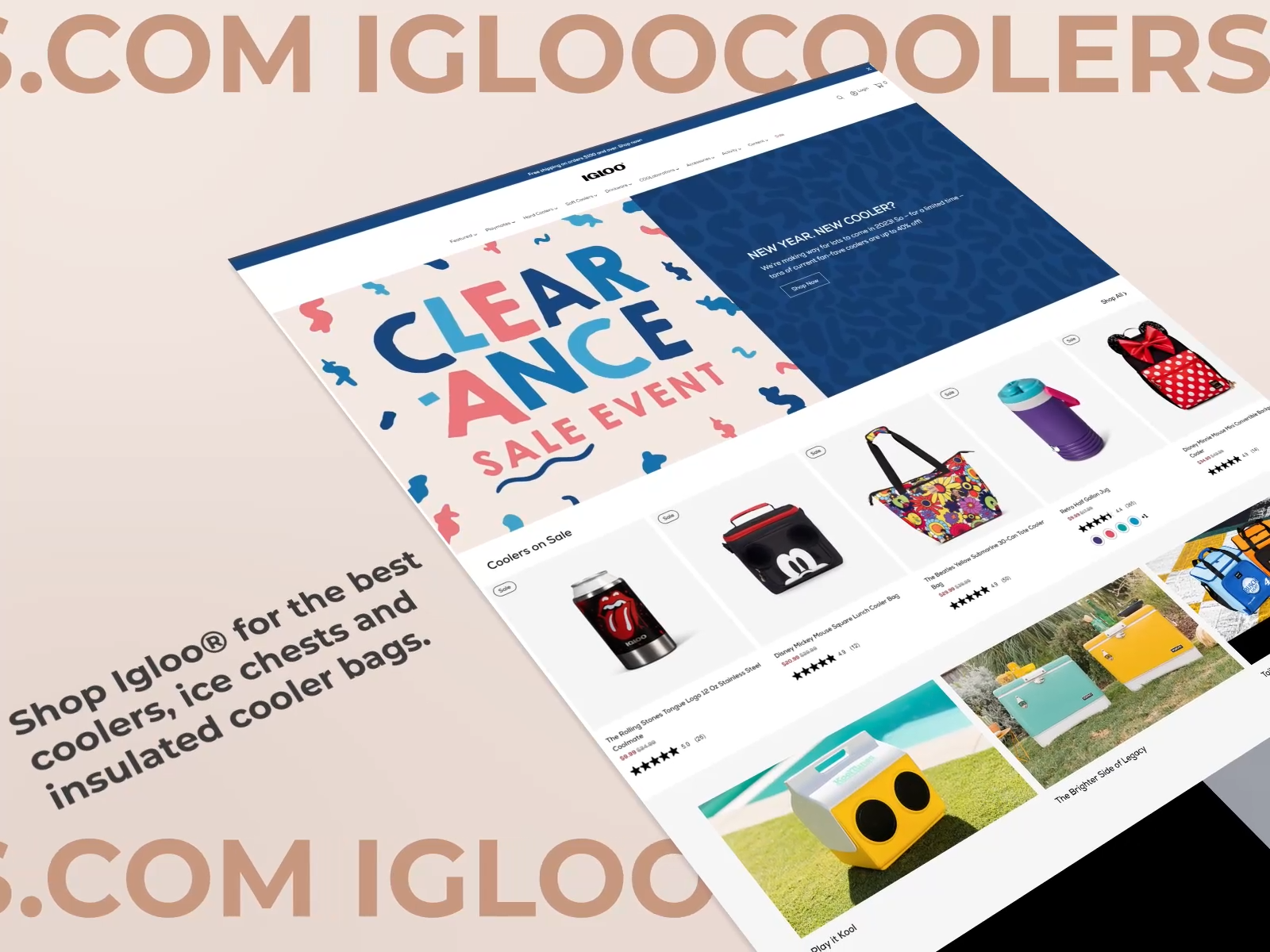 IGLOO COOLERS website creation by Robb P on Dribbble