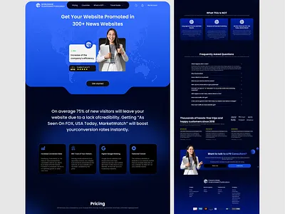 Landing page UI Design branding design homepage landing page responsive ui ui web ux web website website design