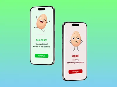 Day 13 of My 30-Day UI Challenge: Success & Warning Screens 30 days ui challenge auto layout design figma justux ui ux