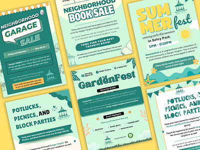 Event Fliers made with Canva canva flyer graphic design illustrator