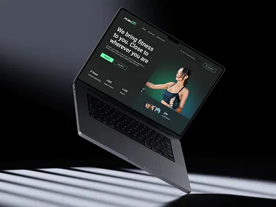 Push30 Fitness App | Landing Hero Concept landing page ui