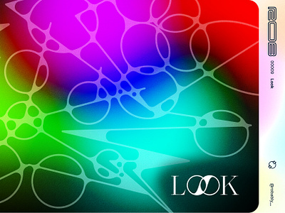 00009 - Look alien branding gradient logo noise organic trippy typography