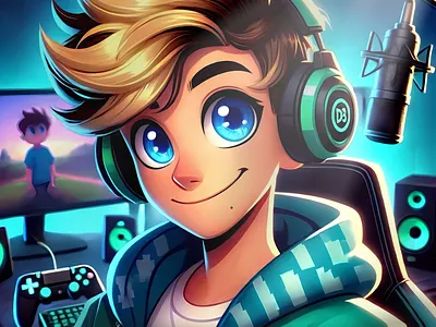 Customized Profile Picture gaming graphic design logo strwaming