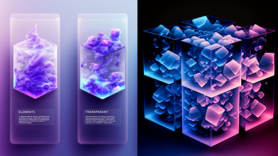 Glassmorphism design digital glassmorphism graphic design
