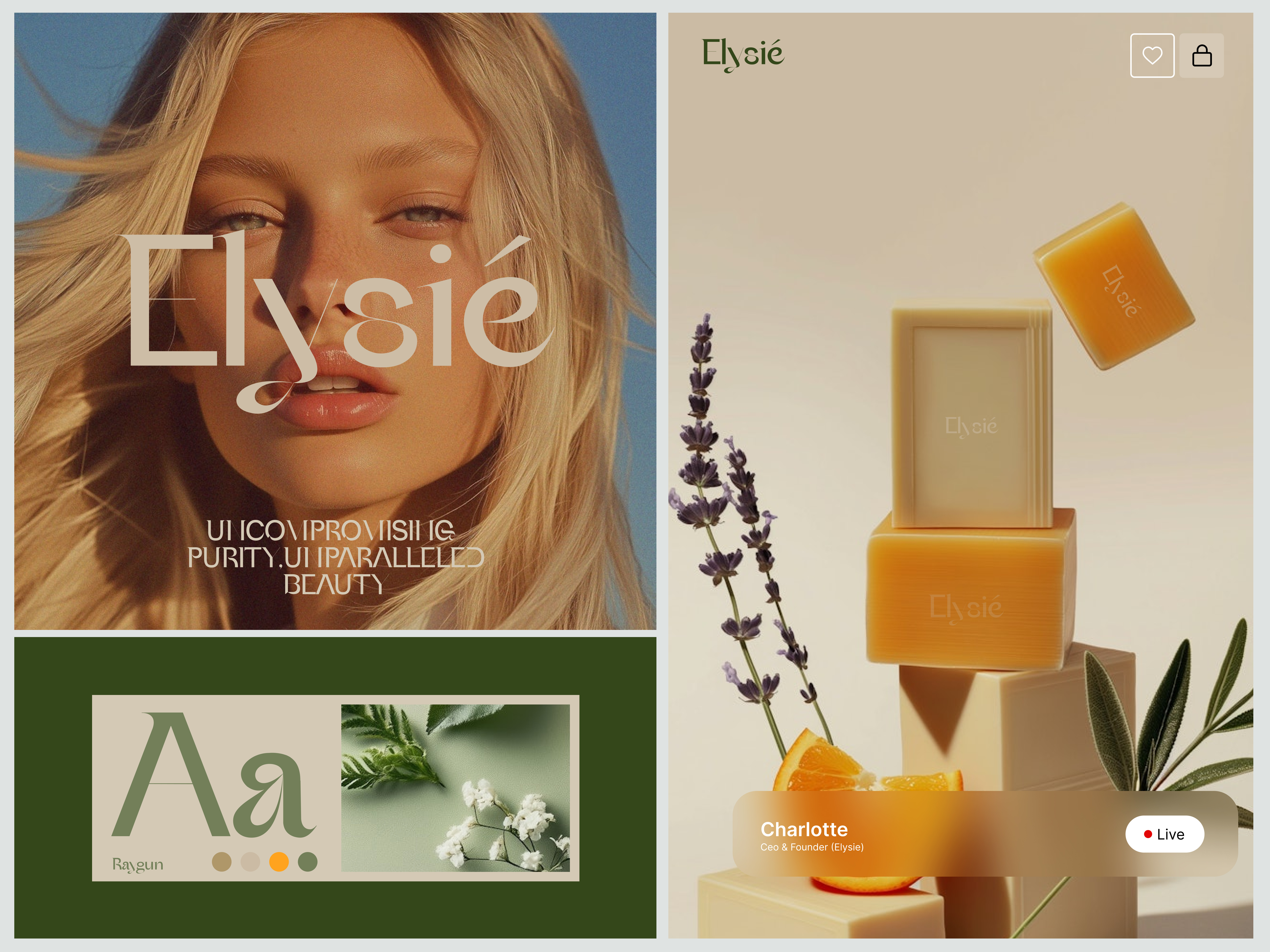 Elysié Logo - Cosmetic Brand Identity agency branding beauty logo beauty products brand guideline brand identity branding cosmetic brand elegant elysié fenty beauty flower graphic design illustration lotus luxury brand modern logo and branding nature startup timeless glow ui