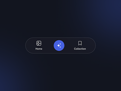 Sleek & Chic Tab Bar UI app design graphic design illustration logo typography ui ux