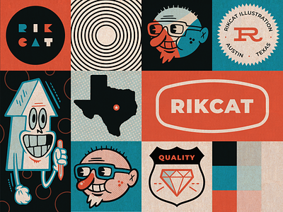 2023 RIKCAT Branding brand branding design illustration ipadpro procreate