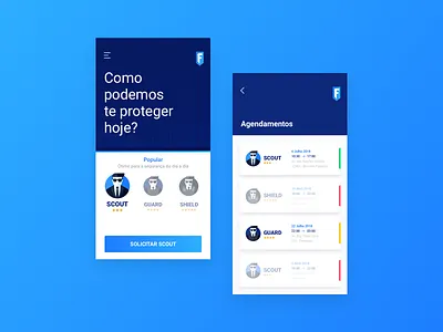 Fortfy App app design interface product security ui
