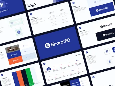 BharatFD Branding - Fintech brand branding case study colors design fintech guidelines huncho investment logo trust ui