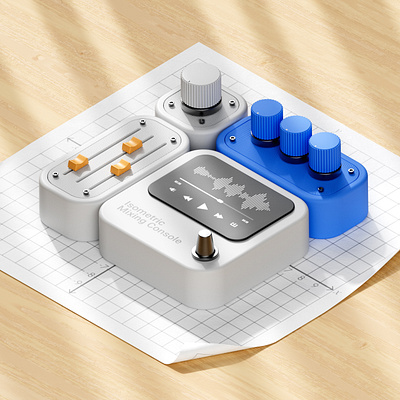 Controller visualization 3d graphic design